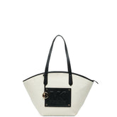 マイケルコース キンバー トートバッグ ハンドバッグ ホワイト アイボリー ブラック キャンバス レザー レディース Michael Kors 【中古】