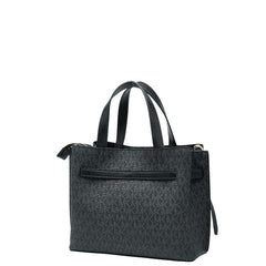 マイケルコース MKシグネチャー ハンドバッグ ショルダーバッグ 2WAY ブラック PVC レザー レディース Michael Kors 【中古】