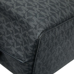 マイケルコース MKシグネチャー ハンドバッグ ショルダーバッグ 2WAY ブラック PVC レザー レディース Michael Kors 【中古】