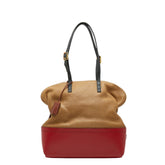 フェンディ セレリア トートバッグ 8BN232 レッド ブラウン レザー レディース FENDI 【中古】