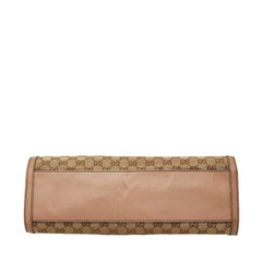 グッチ GGキャンバス エミリー チェーン ショルダーバッグ 295403 ベージュ ピンク キャンバス レザー レディース GUCCI 【中古】