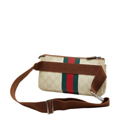 グッチ GGスプリーム シェリーライン ボディバッグ ウエストバッグ 189815 ホワイト マルチカラー PVC キャンバス レディース GUCCI 【中古】