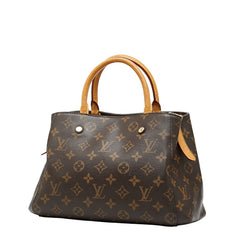 ルイ ヴィトン モノグラム モンテーニュBB ハンドバッグ ショルダーバッグ 2WAY M41055 ブラウン PVC レザー レディース LOUIS VUITTON 【中古】