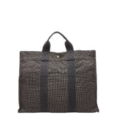 エルメス エールライントートMM ハンドバッグ トートバッグ グレー キャンバス レディース HERMES 【中古】