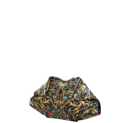 アレキサンダーマックイーン フラワープリント クラッチバッグ ブラック マルチカラー ナイロン レザー レディース Alexander McQueen 【中古】
