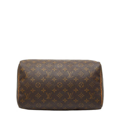 ルイ ヴィトン モノグラム スピーディ30 ハンドバッグ M41526 ブラウン PVC レザー レディース LOUIS VUITTON 【中古】
