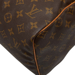 ルイ ヴィトン モノグラム スピーディ30 ハンドバッグ M41526 ブラウン PVC レザー レディース LOUIS VUITTON 【中古】
