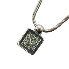 クリスチャンディオール シルバー メタル トロッター ラインストーン ネックレス ネックレス レディース Christian Dior 【中古】