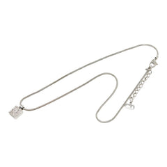 クリスチャンディオール シルバー メタル トロッター ラインストーン ネックレス ネックレス レディース Christian Dior 【中古】