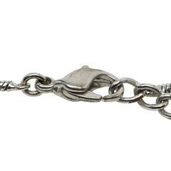 クリスチャンディオール シルバー メタル トロッター ラインストーン ネックレス ネックレス レディース Christian Dior 【中古】