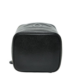 シャネル ココマーク バニティバッグ ブラック キャビアスキン レディース CHANEL 【中古】
