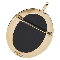 K18YG イエローゴールド メノウカメオ約30×40mm Julia Bartsch ブローチ ペンダントトップ レディース 【中古】