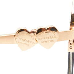 ティファニー リターントゥ ハート サングラス ゴールド ブルー プラスチック レディース TIFFANY&Co. 【中古】