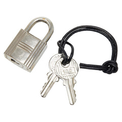 エルメス カデナ 南京錠 キー セット シルバー メタル レディース HERMES 【中古】