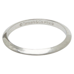 ティファニー ナイフエッジ ペアリング リング 指輪 Pt950 プラチナ レディース TIFFANY&Co. 【中古】