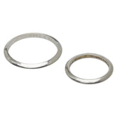 ティファニー ナイフエッジ ペアリング リング 指輪 Pt950 プラチナ レディース TIFFANY&Co. 【中古】