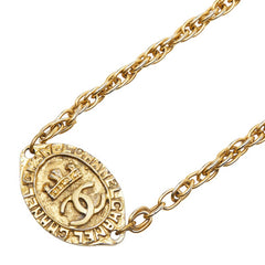 シャネル ココマーク ロングネックレス ゴールド メッキ レディース CHANEL 【中古】