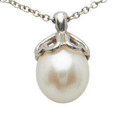 ティファニー オープンハート ネックレス SV925 シルバー パール レディース TIFFANY&Co. 【中古】