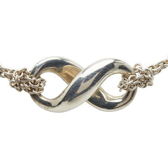 ティファニー インフィニティ ネックレス ダブルチェーン SV925 シルバー レディース TIFFANY&Co. 【中古】