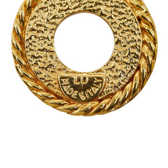 セリーヌ サークルロゴ ネックレス ゴールド メッキ レディース CELINE 【中古】