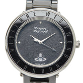 ヴィヴィアンウエストウッド 腕時計 クオーツ ブラック文字盤 ステンレススチール レディース Vivienne Westwood 【中古】