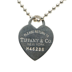 ティファニー リターン トゥ ティファニー ハートタグ ロングネックレス SV925 シルバー レディース TIFFANY&Co. 【中古】
