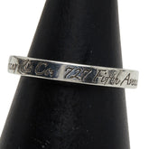 ティファニー ノーツ ナロー リング 指輪 SV925 シルバー レディース TIFFANY&Co. 【中古】