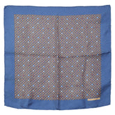 エルメス カレ45 プチカレ ハンカチ ブルー マルチカラー シルク レディース HERMES 【中古】