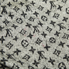 ルイ ヴィトン モノグラム スカーフ ブラック グレー シルク ウール レディース LOUIS VUITTON 【中古】