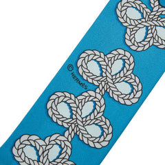 エルメス ツイリー Galons et Brandebourgs 飾緒とブランデンブルク飾り スカーフ ブルー グレー レディース HERMES 【中古】