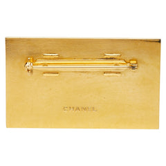 シャネル ロゴプレート ブローチ ゴールド メッキ レディース CHANEL 【中古】