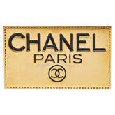 シャネル ロゴプレート ブローチ ゴールド メッキ レディース CHANEL 【中古】