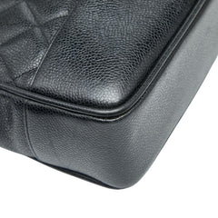 シャネル マトラッセ チェーン トートバッグ ショルダーバッグ ブラック キャビアスキン レディース CHANEL 【中古】