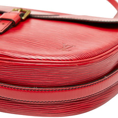 ルイ ヴィトン エピ ジュヌフィーユ 斜め掛け ショルダーバッグ M52157 カスティリアンレッド レザー レディース LOUIS VUITTON 【中古】
