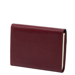 グッチ - 手帳カバー 031 379 4328 ワインレッド ボルドー レザー レディース GUCCI 【中古】