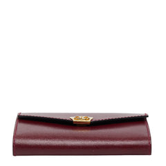 グッチ - 手帳カバー 031 379 4328 ワインレッド ボルドー レザー レディース GUCCI 【中古】