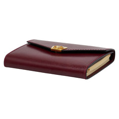 グッチ - 手帳カバー 031 379 4328 ワインレッド ボルドー レザー レディース GUCCI 【中古】