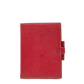 エルメス アジェンダGM 手帳カバー レッド オレンジ シェーブル レディース HERMES 【中古】