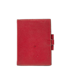 エルメス アジェンダGM 手帳カバー レッド オレンジ シェーブル レディース HERMES 【中古】