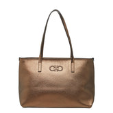 サルヴァトーレフェラガモ トートバッグ ショルダーバッグ FJ21 B125 ブロンズ ブラウン レザー レディース Salvatore Ferragamo 【中古】