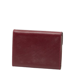 グッチ - 手帳カバー 031 379 4328 ワインレッド ボルドー レザー レディース GUCCI 【中古】