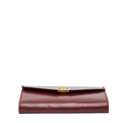 グッチ 手帳カバー 031 379 4328 ワインレッド ボルドー レザー レディース GUCCI 【中古】