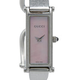 グッチ 腕時計 バングルウォッチ 1500L クオーツ ピンク文字盤 ステンレススチール レディース GUCCI 【中古】