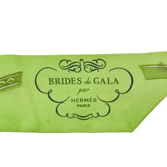 エルメス ツイリー BRIDES de GALA 式典用の馬勒 スカーフ グリーン マルチカラー レディース HERMES 【中古】