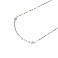 ティファニー Tスマイル ネックレス SV925 シルバー レディース TIFFANY&Co. 【中古】