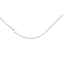 ティファニー Tスマイル ネックレス SV925 シルバー レディース TIFFANY&Co. 【中古】