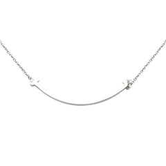 ティファニー Tスマイル ネックレス SV925 シルバー レディース TIFFANY&Co. 【中古】