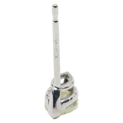 K18WG ホワイトゴールド ダイヤ1.00ct ピアス レディース 【中古】