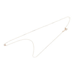 ヨンドシー K10PG ピンクゴールド ダイヤ0.07ct ネックレス レディース 4℃ 【中古】