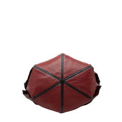 ボッテガヴェネタ ハンドバッグ レッド ブラック レザー パイソン レディース BOTTEGAVENETA 【中古】